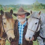 Alan with his horses